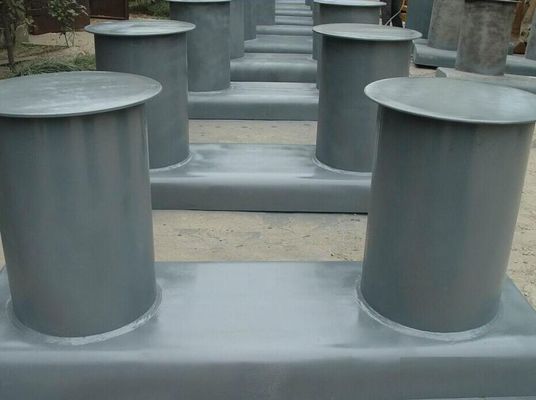 چین Sheaves Dia 60mm ZG230 500T Casting Mooring Bollards تامین کننده