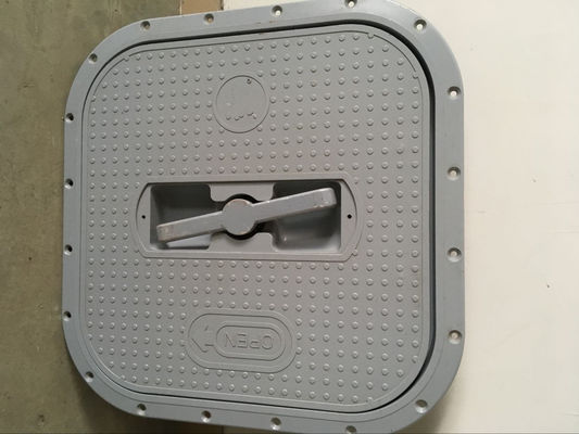 کلاس ABS تایید شده باز شدن سریع نوع فلاش طوماری Oval Flush نوع آلومینیوم دریای Manhole Cover تامین کننده